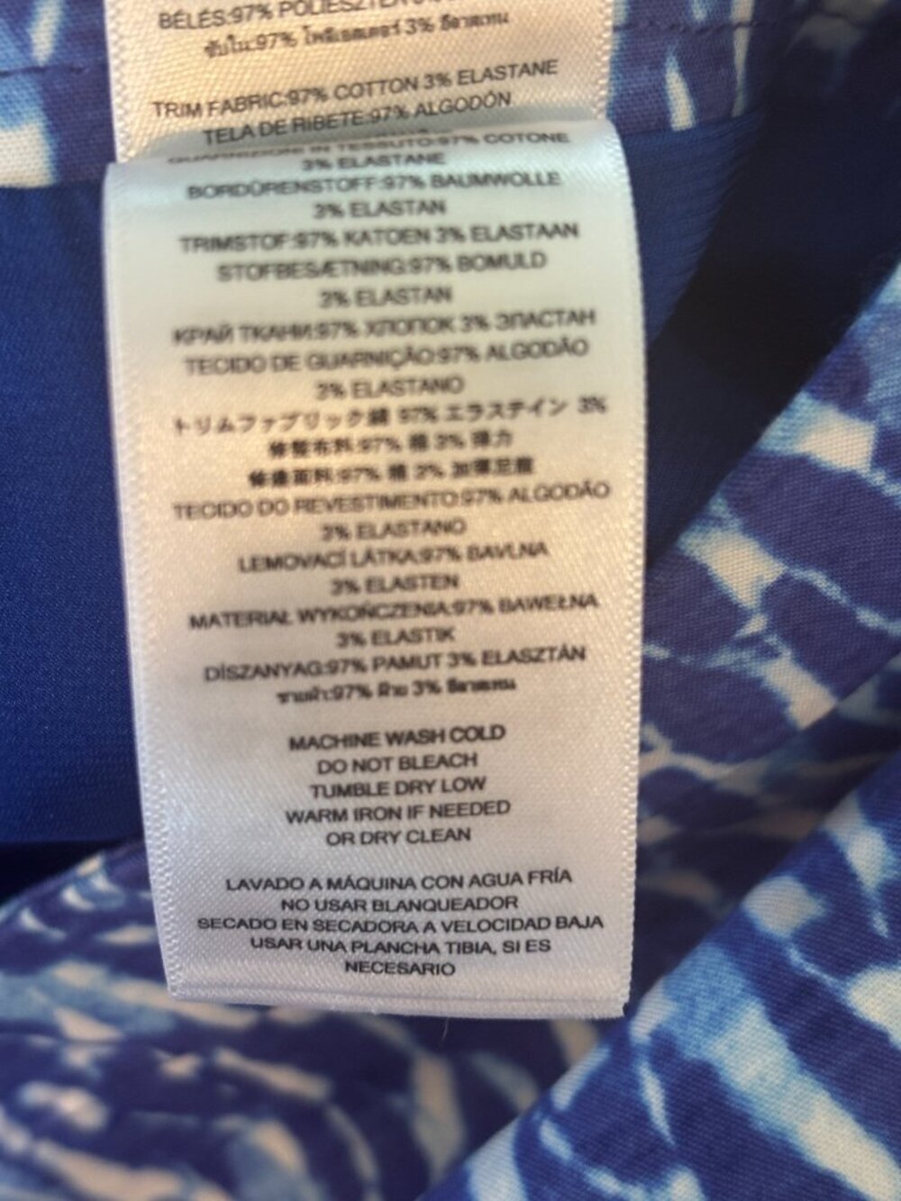 Michael Michael Kors Abstract Print Mini Skirt | Blue | Size 6 | New with Tags - Picture 7 of 7